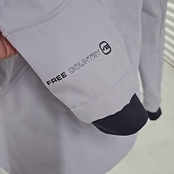 Free Country Aeris II Super Softshell Jacket, Gray, Size Medium - Picture 12 of 15
